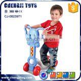 Plastic Blue Elephant Baby Walker Kids Kick Scooter