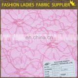 Soild Color Nice Flower High End Ladies Garment Nylon/cotton Lace Fabric thumbnail-1