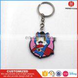 Cartoon Custom 3D Soft PVC Keychain Emoji Silicon Rubber Keychains thumbnail-6