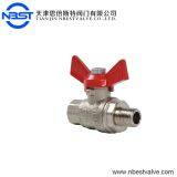 1/2''Brass Gas Ball Valve With Butterfly Handle thumbnail-2