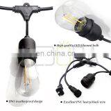 Connectable Garden Party Patio Cafe Black Cable With E27 Hanging Socket Lamp LED Globe Outdoor Led Bulb Light Strings thumbnail-7