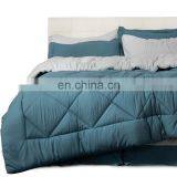 China Luxury Machine Washable Microfiber Solid Color King Bed Comforter Set thumbnail-5