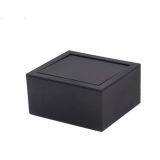 High Quality Black Clamshell Rotating Cufflinks Box Packaging Gift Box thumbnail-2