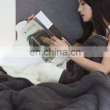 Gift For Her Fleece Throw Blanket - Inspirational Blanket, Grey Sherpa Healing Blanket thumbnail-1