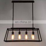 Bedford Four-Light Glass Island Pendant Light Oil Rubbed Bronze Finish