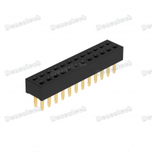 Denentech 1.27mm Pitch Female Header H2.10 Dual Row Straight Connector