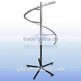 Metal Chrome Spiral Display Rack for Clothing