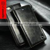 Handmade Genuine Leather Back Cover With Card Holder Phone Cases for Iphone 6 Plus Bulk Buy From China thumbnail-4