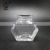 Mini Hexagon Transparent Glass Food Jar With Cork thumbnail-1