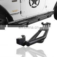 Black Textured Powder Side Steps Nerf Bars Running Board For 2007-2018 Jeep Wrangler JK 4 Door thumbnail-2