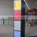 (DL-SL1) Foldable Single Unite 4 Door Employee Working Place Storage Steel Locker Cabinet thumbnail-1