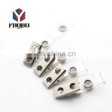 Fashion High Quality Metal Badge Clip Clear Vinyl Strap thumbnail-1