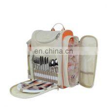 Picnic Bag 4 Person Picnic Set Backpack 4 Bottle Can Cooler Bag 24 Can Cooler Bag thumbnail-1