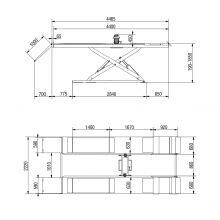 ON GROUND INSTALL ULTRA THIN SCISSOR LIFT #V-JSDM-A-8140 thumbnail-3