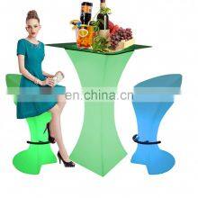 Led Glowing Cocktail Table /Elegant Power Modern Nightclub Disco Square LED Furniture Shinning Cocktail Bar Coffee Table thumbnail-3