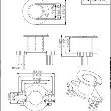 RM8 Bakelite Bobbin, RM8(6+6P) Bobbins, RM8 Vertical Transformer Bobbins. PM9820 Material, Fast Delivery Time. thumbnail-2