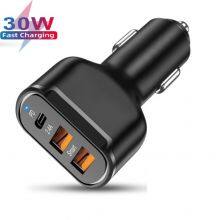 30W PD USB C Car Charger Quick Charge PD3.0 Phone Charger Type C Fast Charging For IPhone 15 14 13 12 11 Pro Max thumbnail-1