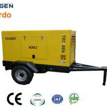 75 кВт мобильный прицепной генератор, приводимый в действие дизельным двигателем Weifang Ricardo R6105ZD с солнцезащитной навесной крышей