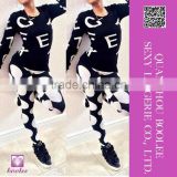 Latest design Fashion Ladies Sexy black white dot leggings