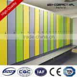 Factory Supply Wooden Color L Door Antibacterial Solid Phenolic Sports Stadium Locker