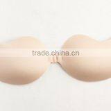 OEM Hot Nude Sexy Silicone Invisible Strapless Backless Quarter Cup Bra thumbnail-3
