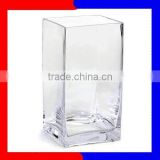 hot sale high quality square glass vase
