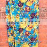 Silk Viscose Scarf With Summer Multy Flower thumbnail-1