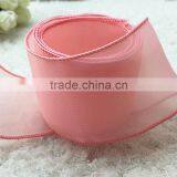 Wired Organza Ribbon/ Silver Organza Ribbon/silver Metallic Ribbon Wholesale thumbnail-3