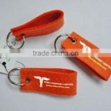 Custom low price felt keyring with logo print as promotional gift