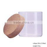 38oz Glass Bottles and Jars/cler Cork Lid Container Jars Wholesale for Store thumbnail-2