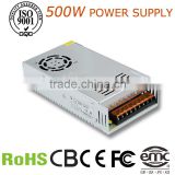 Alu. case single output dc constant voltage PSU 500w 21a switching mode power supply