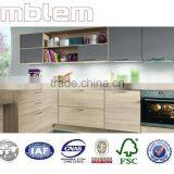 2016 modern simple style grainwood laminate kitchen cabinets(1 year warranty)