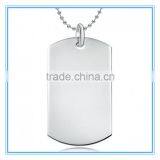 Long Plain Engraving Available Dog Tag Necklace thumbnail-3