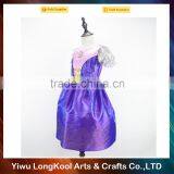 Latest Fashion Party Dress for Kids Purple Princess Tutu Dress thumbnail-2