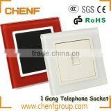 CE Approval Cheaper 5A 250V 1 Gang Wall Telephone Socket thumbnail-6