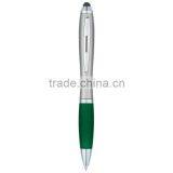 Satin Stylus Pen-silver_green_front