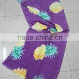 2016 Wholesale Cheaper Purple Pineapple Printed Cotton Swim Beach Towel thumbnail-4