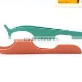 Pink/ GreenFashionable Stainless Steel Volume Eyelash Lash Tweezers thumbnail-3