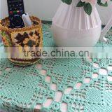 Factory Wholesale Handmade Tablecloth Green Color