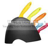 5-pcs PP Handle Color Knife Set With PP Knife Block thumbnail-3