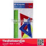 Colorful Ruler Set 4pcs Geometry Set