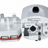 NEWEST World Travel Adapter with USB Charger of AINOVO