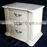 Antique Bedside Drawers - Wooden Nightstand for Home Furniture