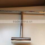 T-Rail Chrome Hanging Rail Metal Hanger Pegboard Hook thumbnail-1