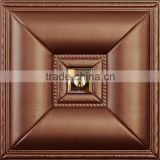 2016 new building materia pu foam 3d carved leather material decorative wall panel