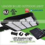 SNC Top Quality 5 Years Warranty DLC Listed Parking Lot LED Shoebox Light