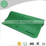 Laser Engraving Printed Natural Rubber Bottom PU Leather Top Yoga Mat thumbnail-5