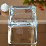 Square Glass Candle Holder Candle Jar With Large Capacity 45oz thumbnail-3