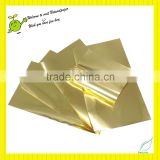 gold foil laminated paper for food wrapping