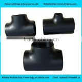 ASME A234 black carbon steel pipe fitting tee